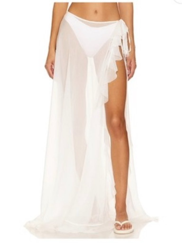 Or Maxi Skirt In White Shani Shemer Xs